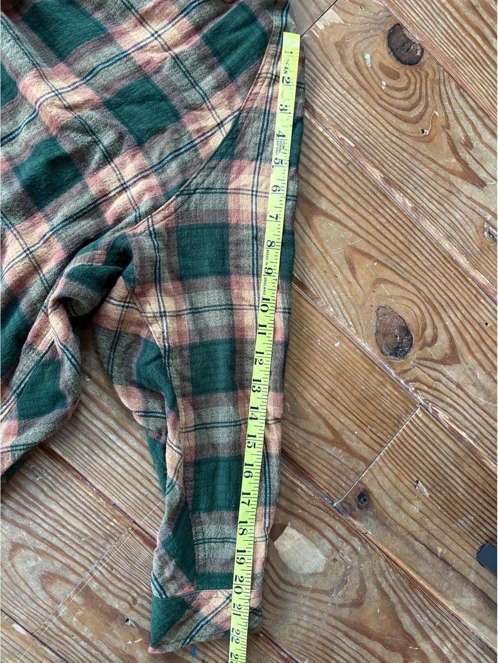 BDG Urban Outfitters Keanu Plaid Oversized Flannel Shirt Green Pink S - Picture 5 of 9